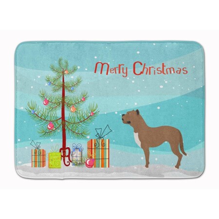 Carolines Treasures Perro De Presa Canario Christmas Machine Washable Memory Foam Mat BB8501RUG